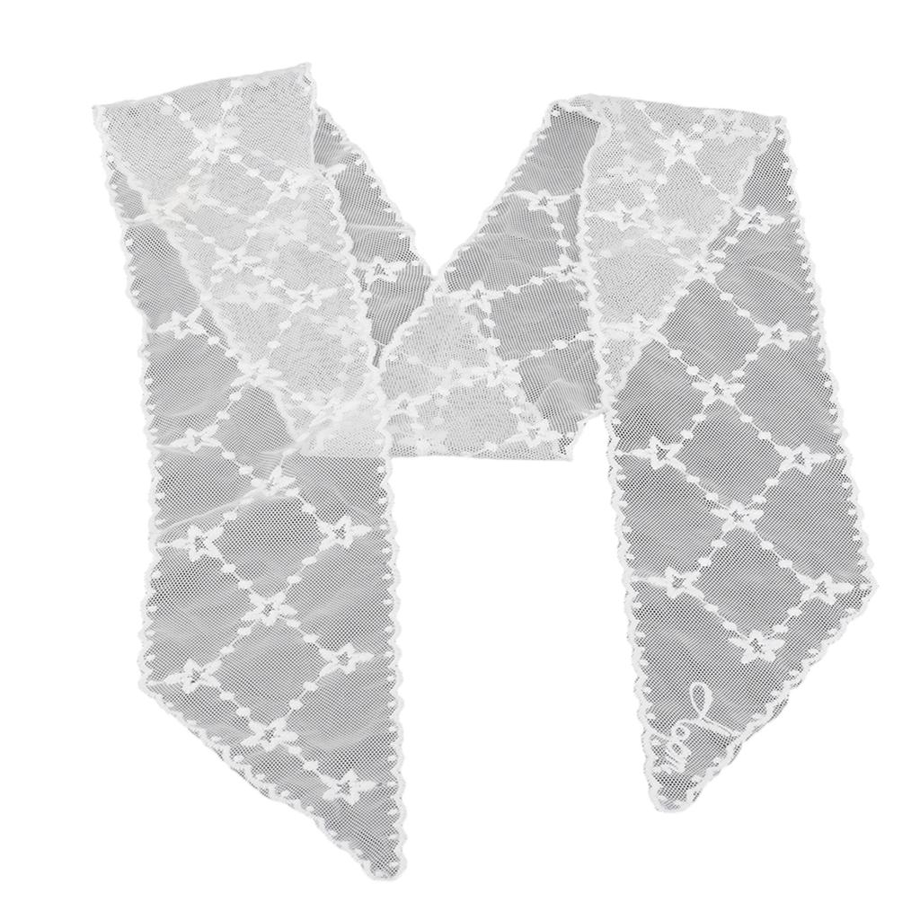 Elegant Lace Scarf With Embroidery Pattern Neck Wrap Multiuse Waistband For Fashionable Women And Lady Formal Occasion