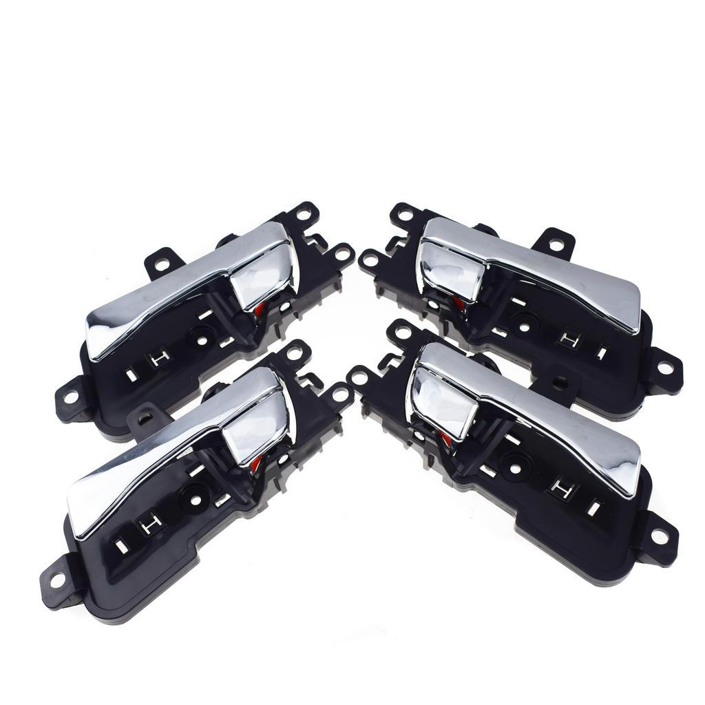 1/2/4 шт. Внутренняя ручка двери автомобиля Передняя / Задняя Левая Водительская или Правая Пассажирская Для Hyundai Sonata 2011 2012 2013 2014 Хром