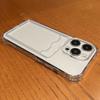 Прозрачный чехол для телефона TPU с картой, подходящий для iPhone 15 Pro Max Plus, защитный чехол от падений, прозрачный противоударный мягкий чехол