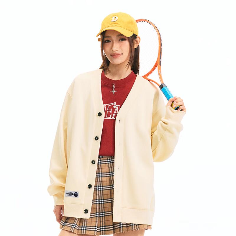 Унисекс Повседневная кофта-кардиган с V-образным вырезом Fingercroxxit