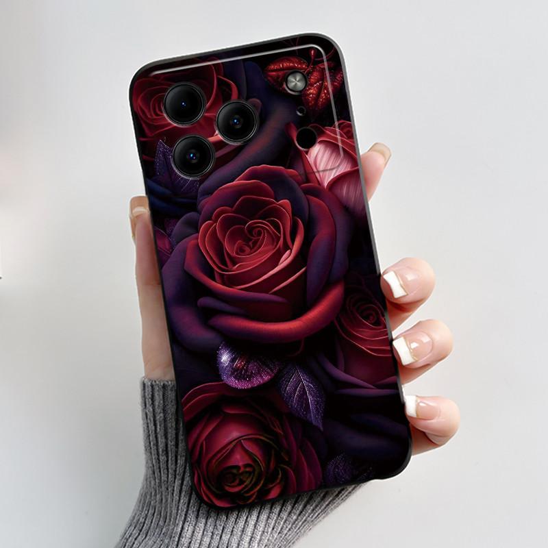 Для Doogee Note56 Чехол Для Doogee Note 56 Чехол для телефона Эстетичный Роскошный Милый Крутой Мальчик Девочка Черный Матовый Мягкий силикон Задняя крышка