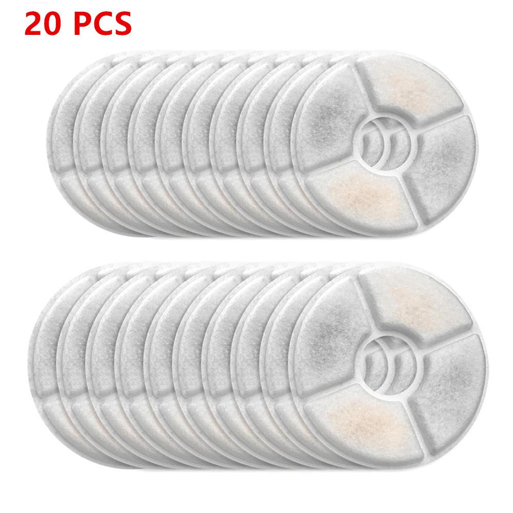 6/10/20 шт. Фильтры для фонтана для собак и кошек, сменный фильтр для воды, система фильтрации фонтана для домашних животных объемом 1,6 л/2,4 л, губки для предварительной очистки