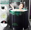 65cm E22666 Adult Portable Folding Bathtub PVC Water Tub Outdoor Room Spa Bath Tub PVC  + Oxford + Cotton