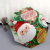 1pc Christmas ornaments and snowman illustration. Umbrella with Plastic Handle,Suitable for All Seasons Home Travel Outdoor UmbrellaDD226