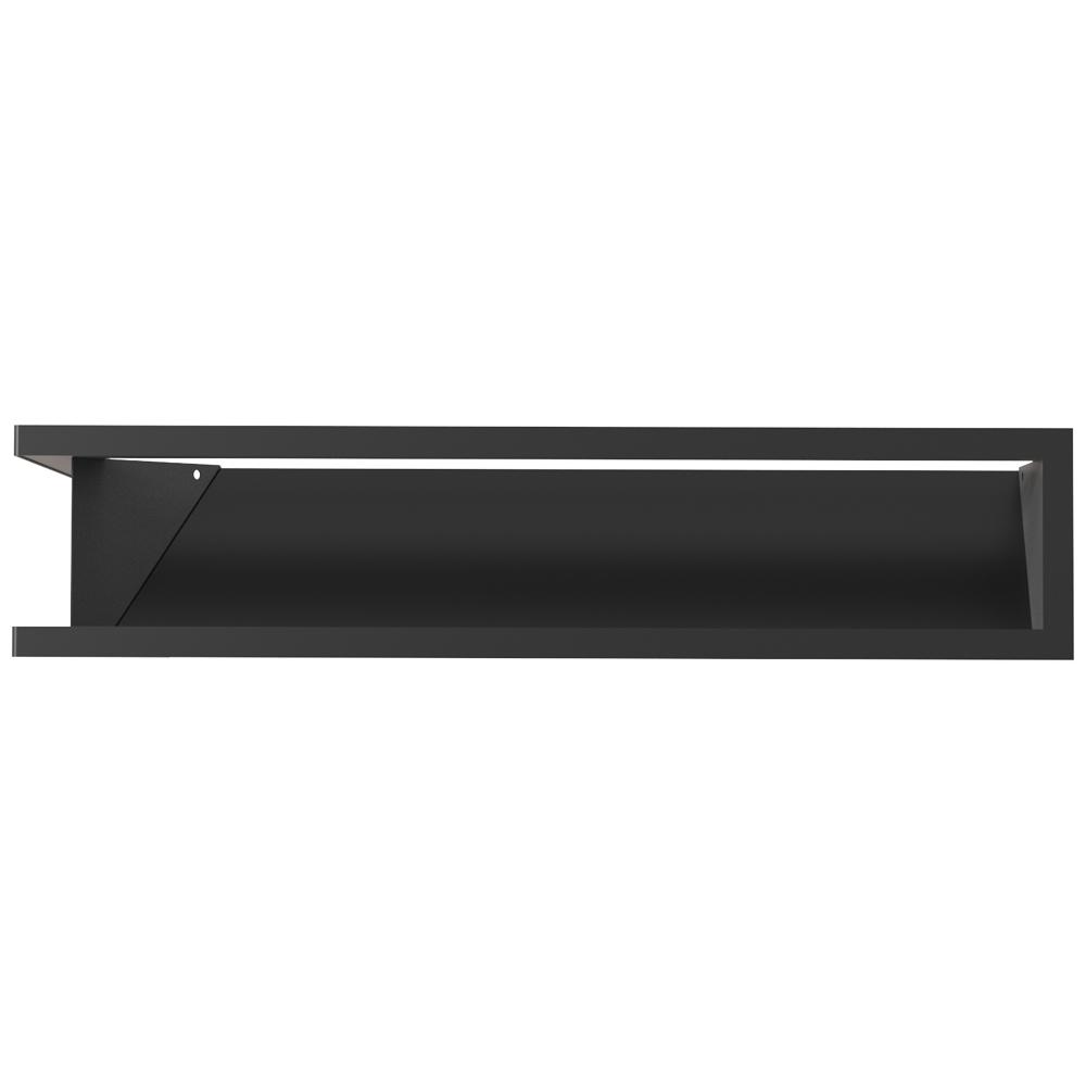 Vent Cover LUFT corner left 76,6x54,7x12 black Slim