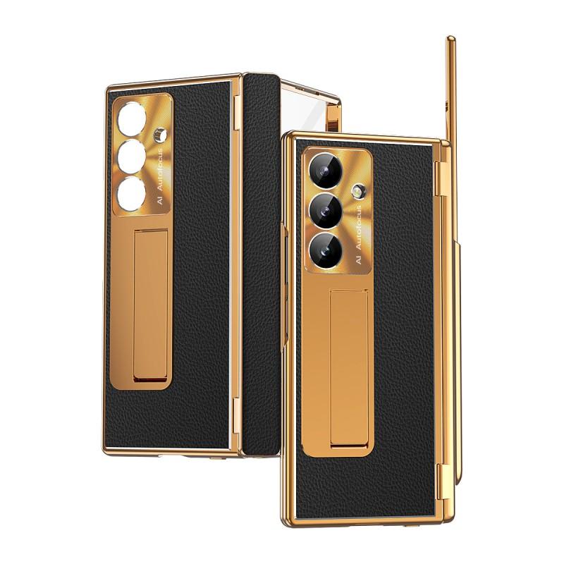 Case Galaxy Z Fold8 Ultra Leather Foldable Magnetic Shockproof Protective Cover