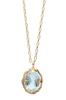 L&Co. K10 Yellow Gold Aquamarine Necklace 63-7852