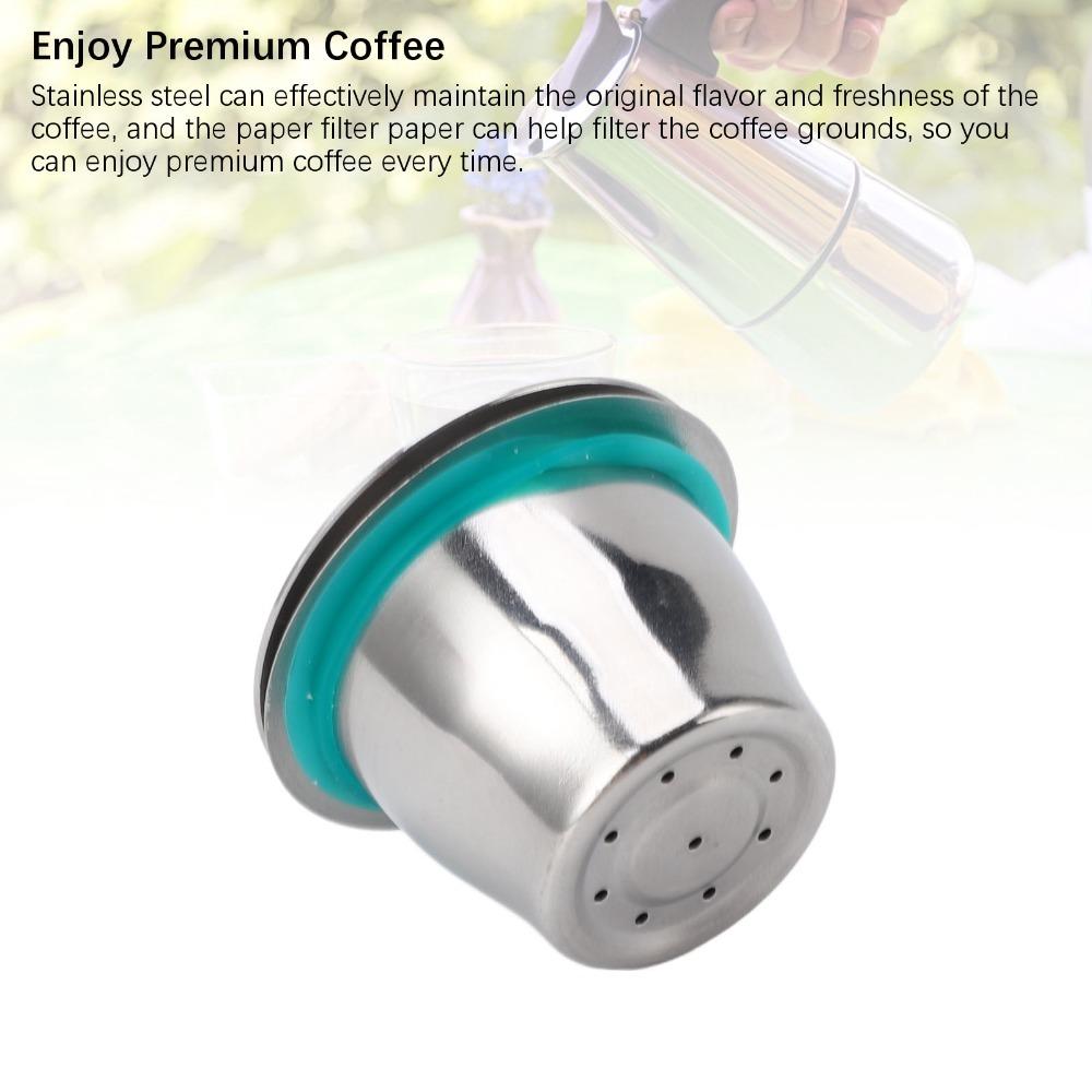 With Filter Paper Stainless Steel Coffee Pod Coffee Capsule With Filter Paper For Coffee Maker