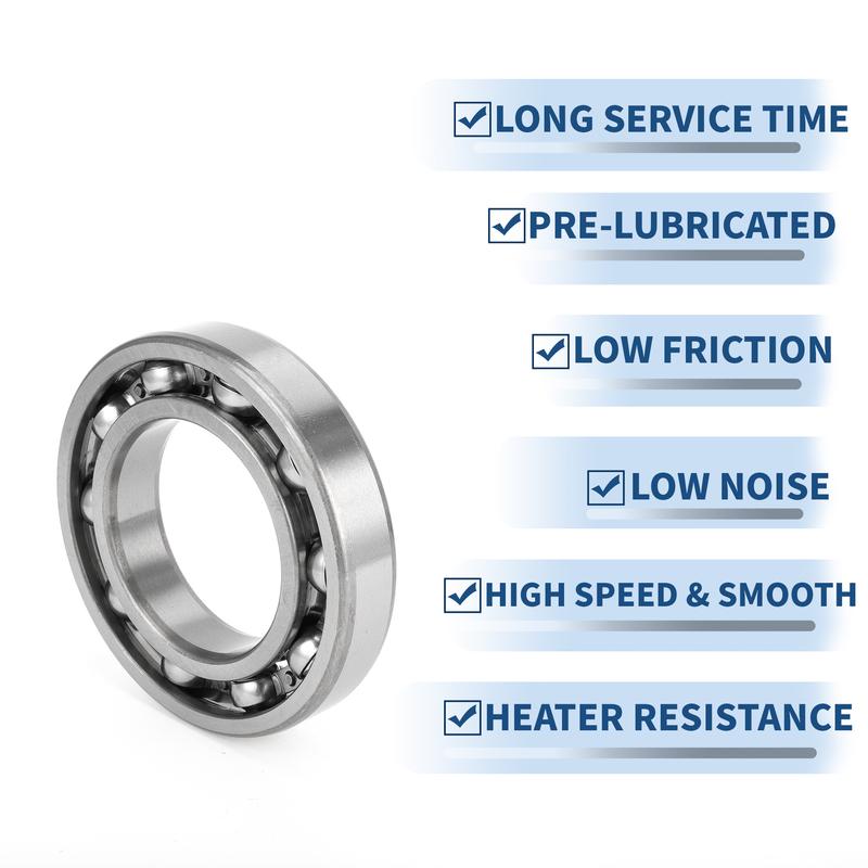 Motoforti 6215 & Deep Groove Ball Bearings P5 75x130x25mm Lubricated Bearings Open Type Silver Tone Scooter Skateboard Wheel