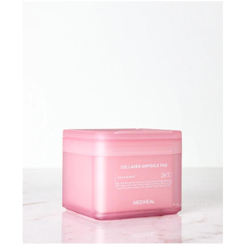Mediheal Collagen Ampoule Pad подтягивает морщины и линии, укрепляет кожу и восстанавливает эластичность 100 подушечек