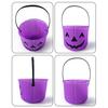 Halloween Candy Bucket Pumpkin Skull Bucket Trick or Treat Bucket with Handle for Kids Halloween Party Decoration