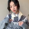 Triangle Cross Scarves Windproof False Collar Sweet Cross Neckerchief  Girl
