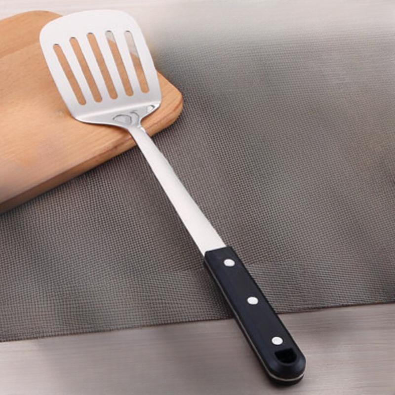 HANYANG Нержавеющая сталь Черный жемчуг Кухонные принадлежности Кухонная ложка Набор лопаток Кухонная утварь Нержавеющая сталь Дырявая ложка Ложка Шпатель