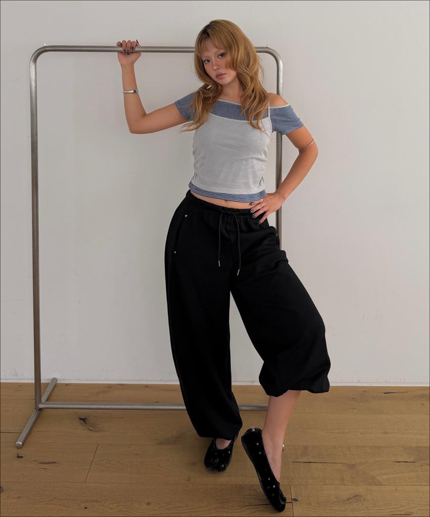 MIXXO Брюки с эластичной талией изогнутого кроя_Miwtmg36Ss Miwtmg50Qb Miwtmg80Qc (Тип B)