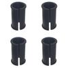GWYAN 4 Pieces Black Microphone Tube Sleeve Mic Shock Mount Rubber Spacer, Ideal for Shotgun Microphone Cameras and Camcorders