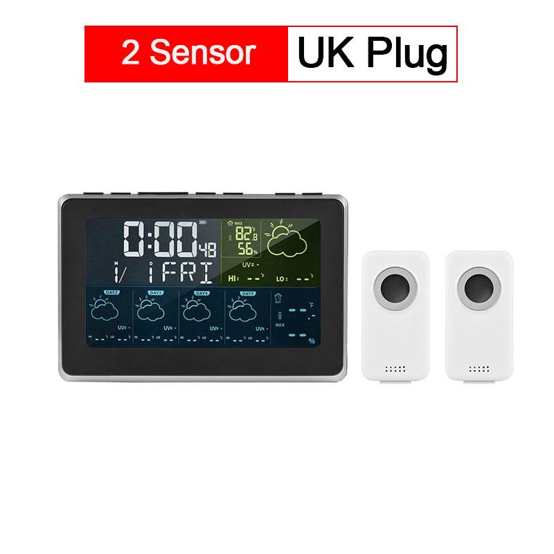 Tuya WiFi Smart Weather Station APP Control Цифровой монитор температуры и влажности, прогноз погоды на 5 дней, 3 модели будильников