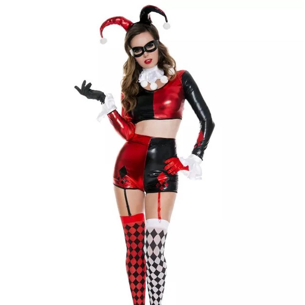 Хэллоуин Цирк Смешной Сексуальный Костюм Клоуна Аниме Гарри Квин Сценический Костюм