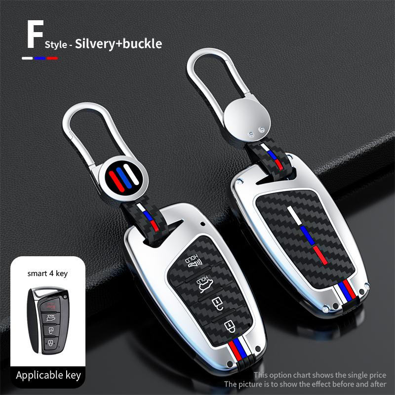 Чехол для ключа автомобиля Пульт дистанционного управления Чехол для Hyundai Santa Fe Sport Ix45 Equus Centennial Genesis G80 Grandeur Azera 2013-2016 Автоаксессуары