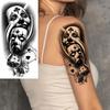 1 Sheet Mask Prison Prisoner Temporary Tattoos For Women Men Chicano Rapper Gangster Tattoo Sticker Transferable Water Transfer