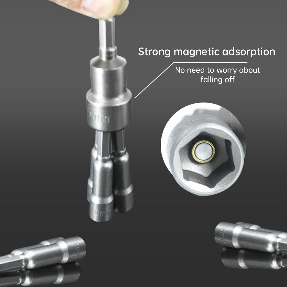6 мм-19 мм магнитные головки шестигранные головки 1/4" шестигранный хвостовик набор сверл пневматический шуруповерт набор головок бит
