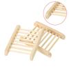 Home & Living Drain Tray Holder Bamboo Leaking Water Soap Holder Storage Box Sponge Plate Soap Dish