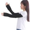 Fivebear Льняные нарукавники с защитой от УФ-лучей, длинные, женские, черные, защита, рукав, Япония, (fb40054)