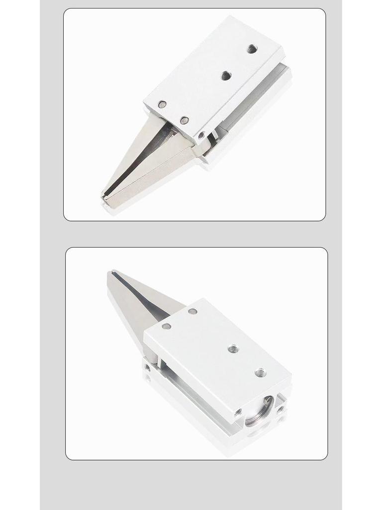 CJ2-10D Pneumatic Finger Cylinder Air Gripper for Medical Equipment and Robotics, 0-Degree Fulcrum Opening/Closing.