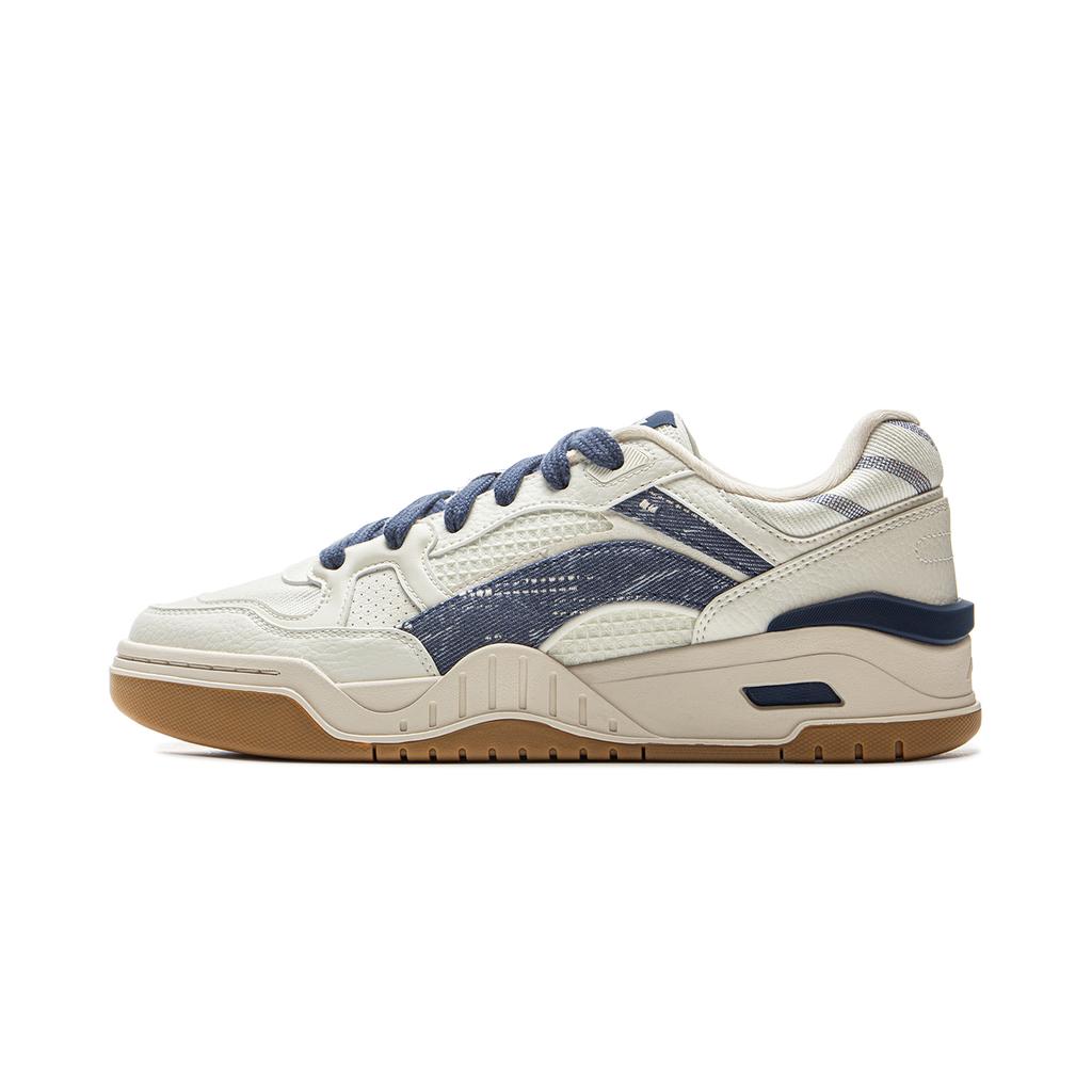 Li Ning Moon White 2.0 Нескользящие Амортизирующие Дышащие Низкие Скейтборд-Кеды Мужские Экрю AGCU275-12