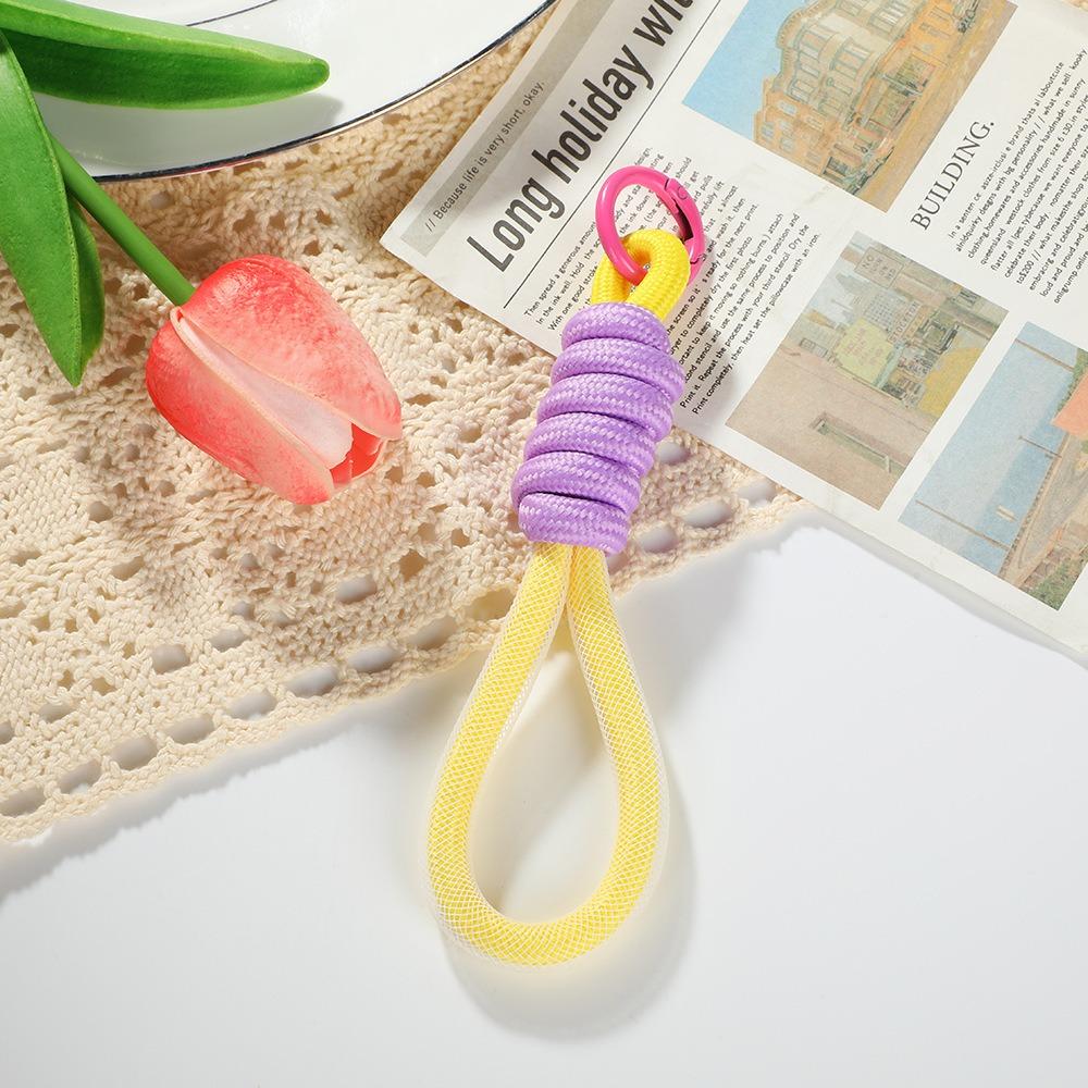 Плетеный шнурок-сетка для подвешивания, анти-потеряющийся плетеный шнурок, брелок для ключей, аксессуары для самостоятельного изготовления