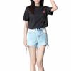 Puma Футболка с коротким рукавом Rad/Cal Dk Acm Ess Logo Print Crew Neck, мужские футболки, цвет черный 777669-04