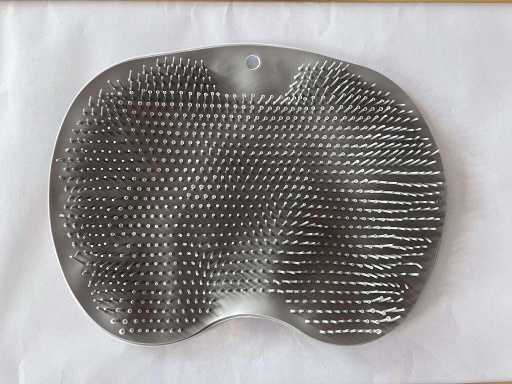 Многофункциональный нескользящий коврик для ванной с функцией чистки ног и спины, удаления омертвевшей кожи и большими присосками