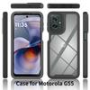 Чехол для телефона Moto G55 5G, противоударный прозрачный чехол, бампер из ТПУ, прочный чехол для Motorola Moto G35 5G, защитный чехол