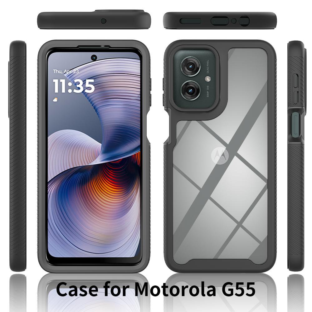 Чехол для телефона Moto G55 5G, противоударный прозрачный чехол, бампер из ТПУ, прочный чехол для Motorola Moto G35 5G, защитный чехол