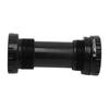 Bike Bottom Bracket Threaded Screw In Type Aluminium Alloy Bottom Bracket for Mountain Bike Black