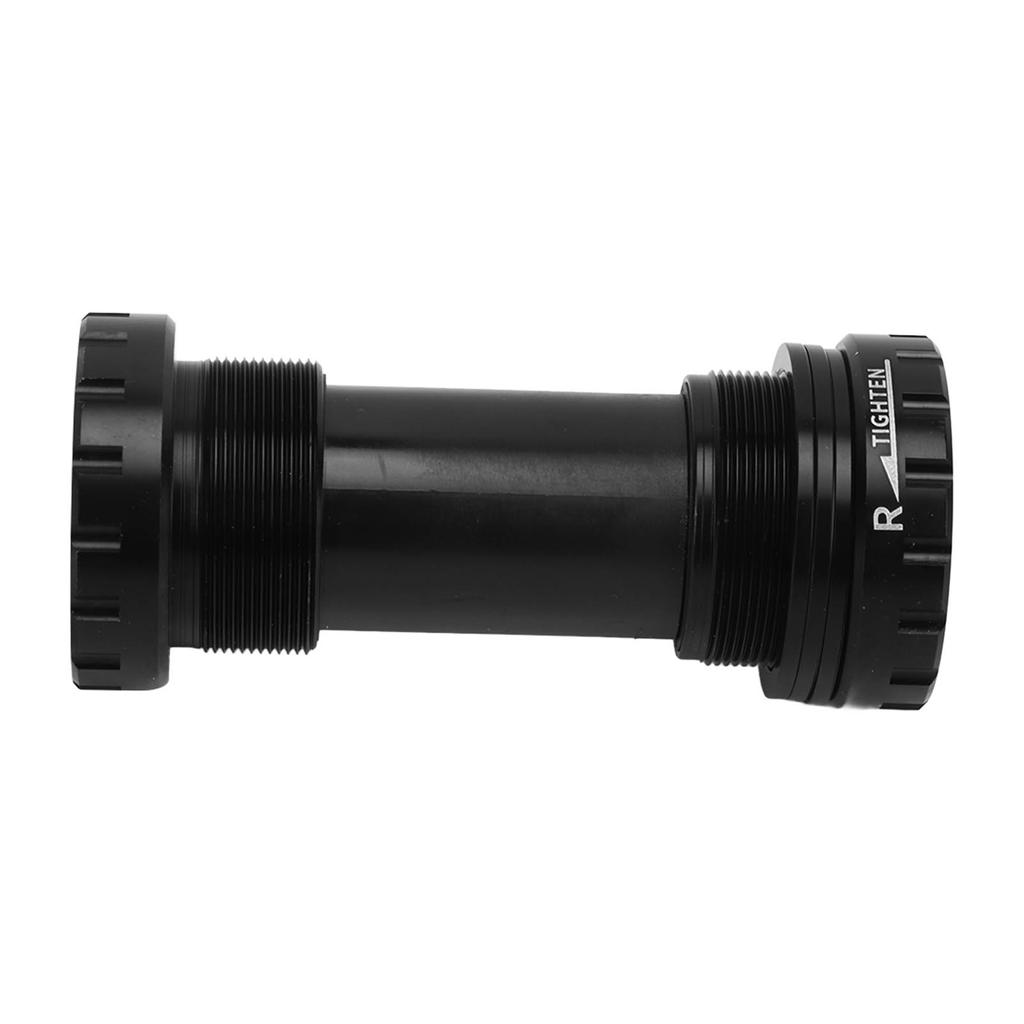Bike Bottom Bracket Threaded Screw In Type Aluminium Alloy Bottom Bracket for Mountain Bike Black