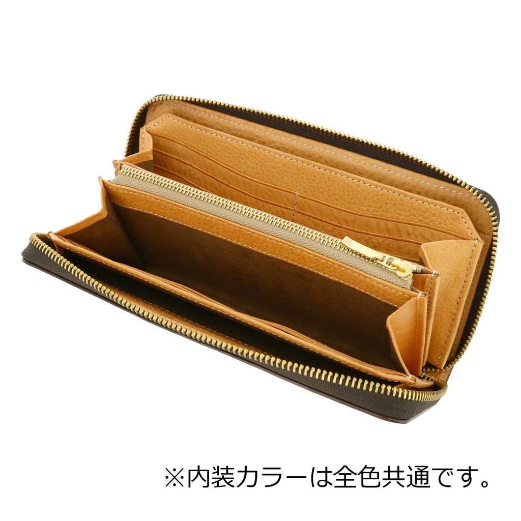 Long Wallet Round Zipper Genuine Leather Italian Leather 734606 Ternary Large Capacity Cowhide Black [Takeo Kikuchi] Men's [01]