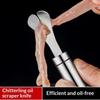 Ergonomic Design Stainless Steel Oyster Knife with Peeler for Kitchen Efficiency