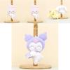 Delightful Sanrio Plush Toy Keychain With My Melody And Adorable Kuromi
