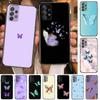 Beautiful Butterfly Pattern Phone Case Hull For Samsung Galaxy A70 A50 A51 A71 A52 A40 A30 A31 A90 A20E 5G A20s Black Shell Art