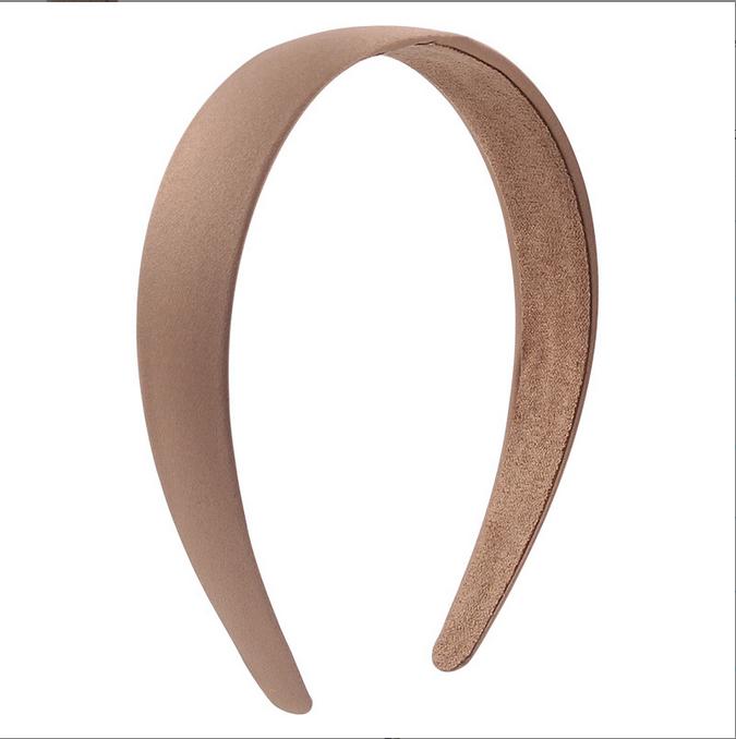 Simple Solid Color Satin Headbands for Women Wide Non-slip Headband Gilrs Colorful Comfortable DIY Hairband Hair Accessories