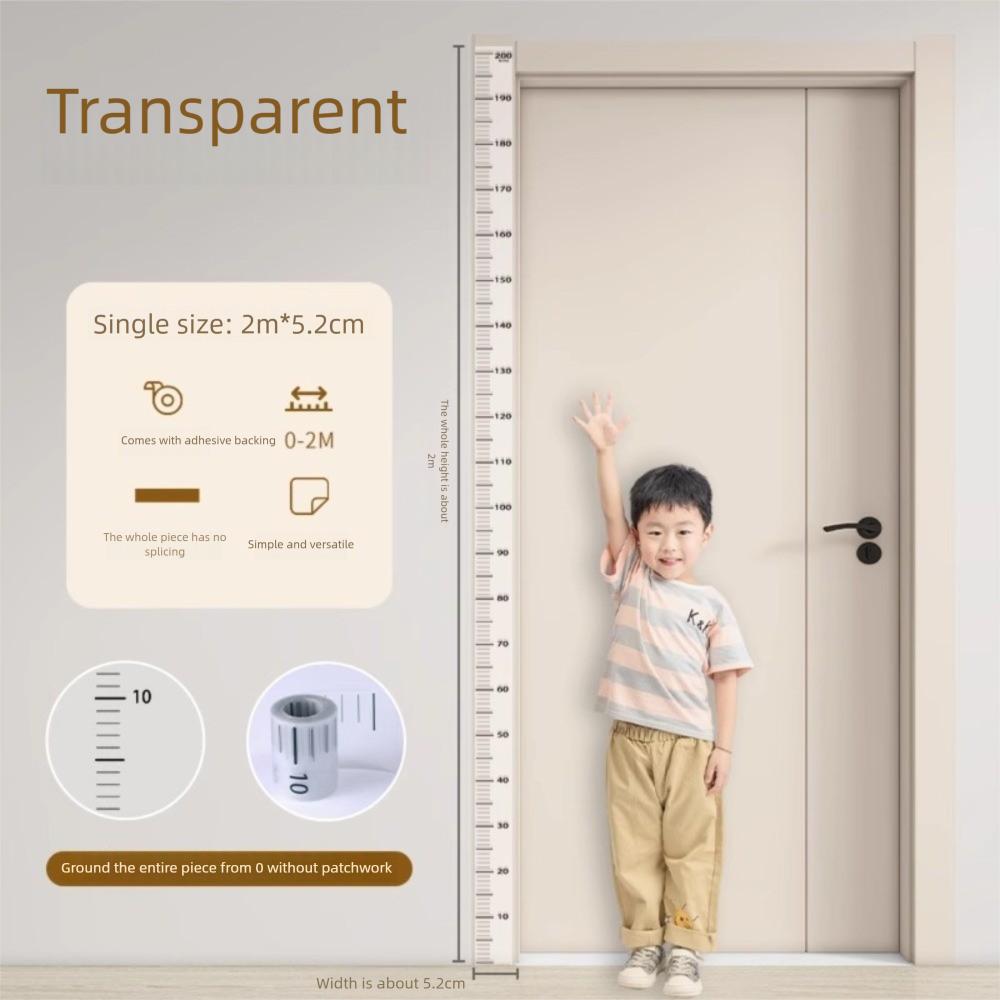 Waterproof Height Measurement Sticker Self-adhesive Growth Chart Sticker  Home Use