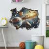 Broken Wall Cosmic Planet Bedroom Living Room Background Landscaping Decorative Wall Stickers