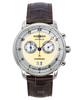 Friedrichshafen Chronograph Leather Strap Gold Dial Quartz 85845 Men's Watch