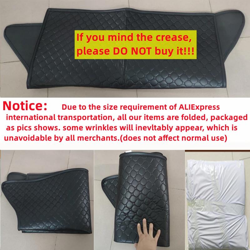 For Citroen C5 Aircross C84 2017~2024 Leather Car Trunk Mat Anti-dirty Cargo Storage Pad Cushion Boot Carpet Auto Accessories