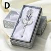 Crystal Glass Rose Flower Figurines Craft Valentine's Day Favors X'mas Lovers' Gift Souvenir Home Wedding Decoration Ornaments