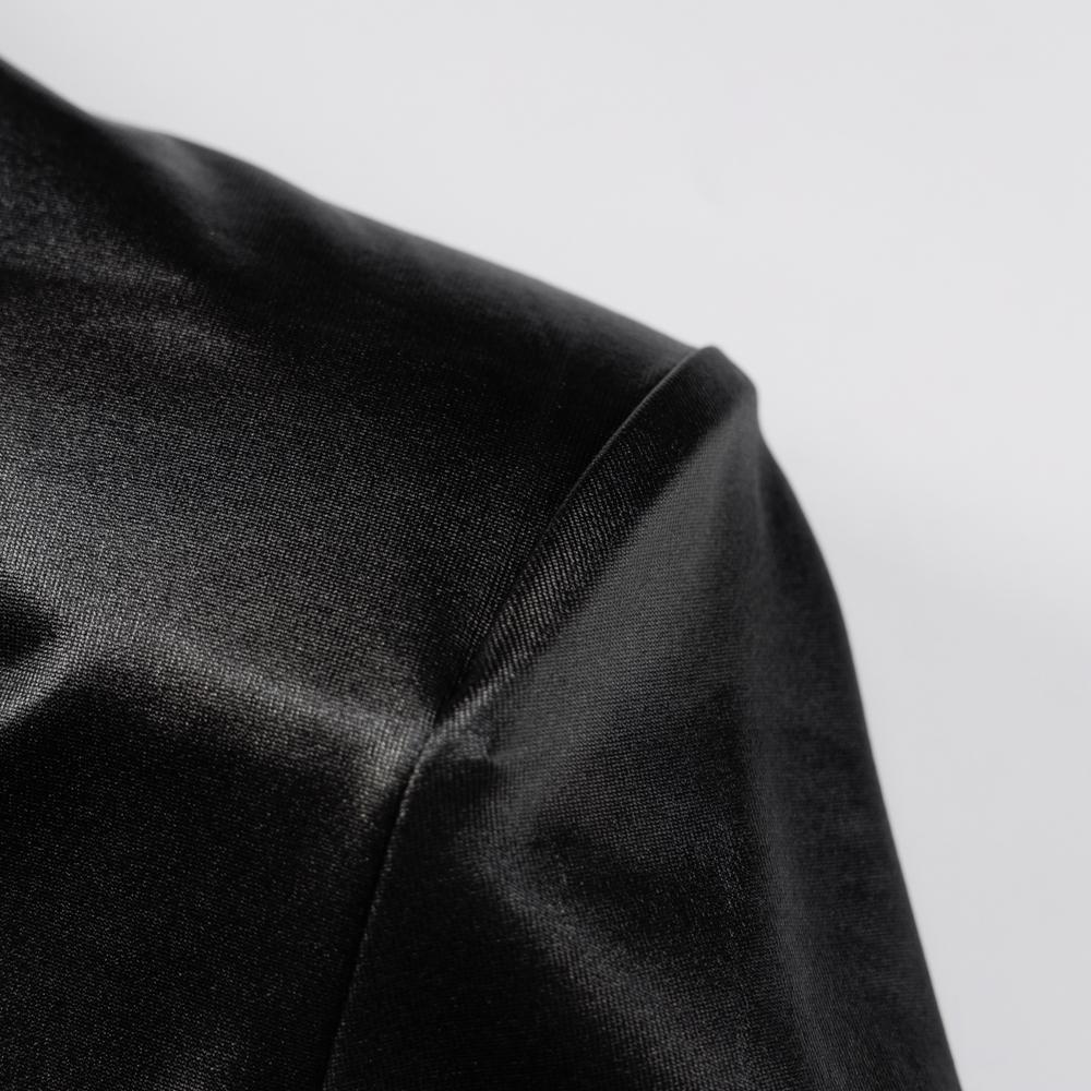 Мини-платье из искусственной кожи, водолазка с рюшами и длинными рукавами, облегающая повязка, сексуальная уличная одежда, элегантная вечерние, осенне-зимняя клубная одежда