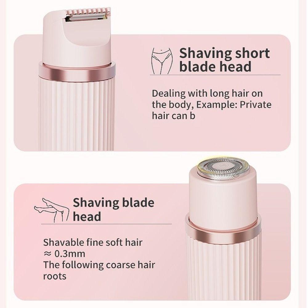Rechargeable Electric Shaver Double Head Body Shaver Portable Hair Removal Machine Full Body