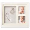 Baby Handprint Footprint Photo Frame with Ink Pad Newborn Infant Girls Boys Hand Foot Print Impression Picture Frame New Mom Keepsake Gift