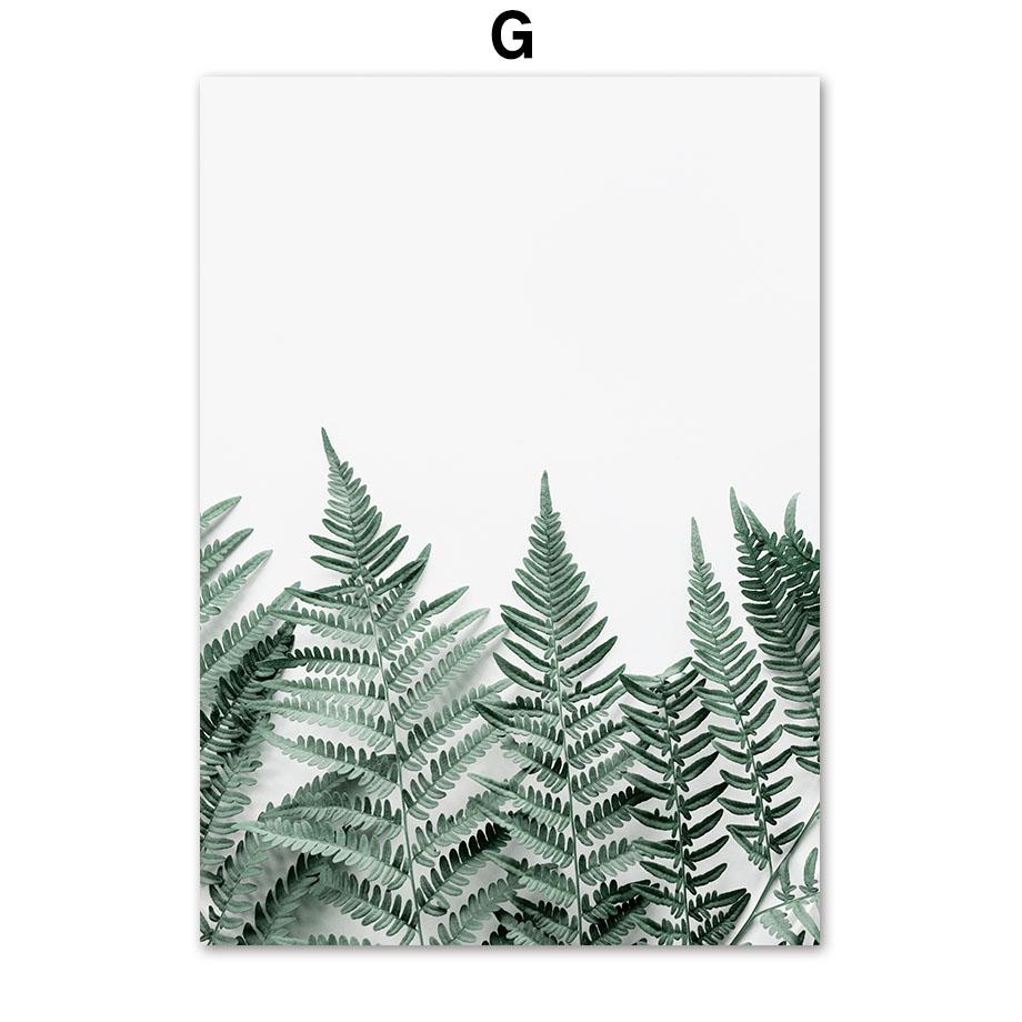Posters And Prints Nordic Green Plant Monstera Forest Lake Mountain Wall Art Canvas Painting Pictures For Living Room Home Decor