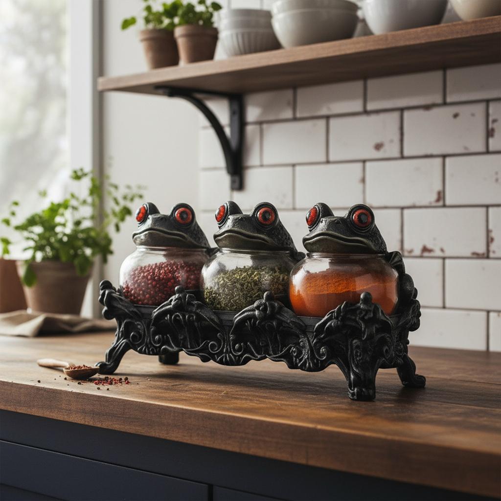 Набор из 3-х баночек для специй в виде лягушек Пустые Прозрачные Банки для Специй Контейнеры для Специй Кухонный Декор для Специй Чайных Листьев